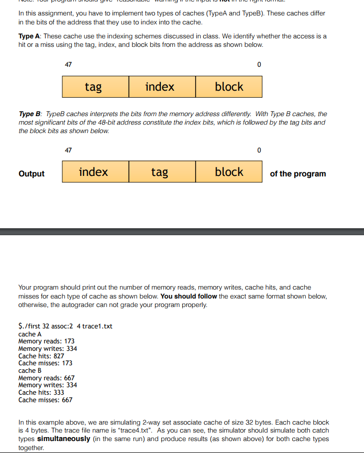 Cache Simulator: Make a few changes in the C code on the