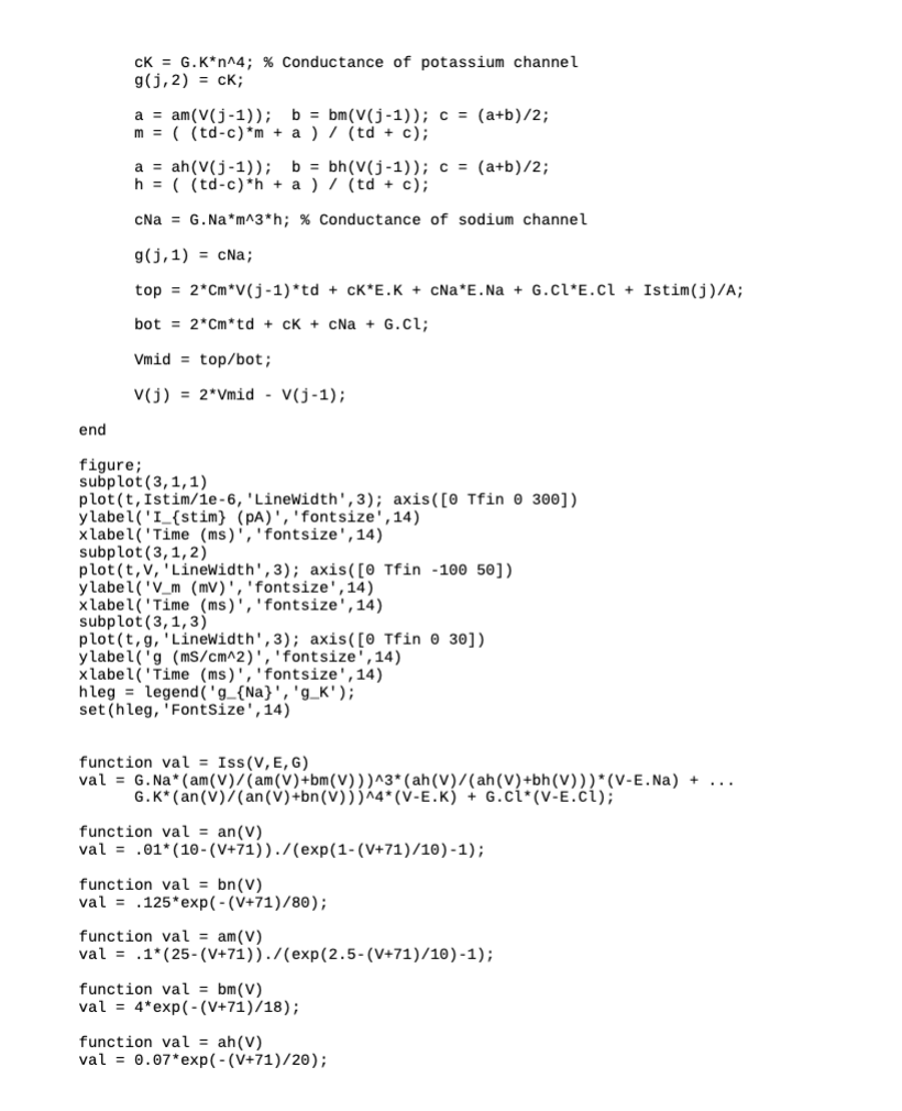 for a total time of 100msec stimulated between 10ms and 90ms. For