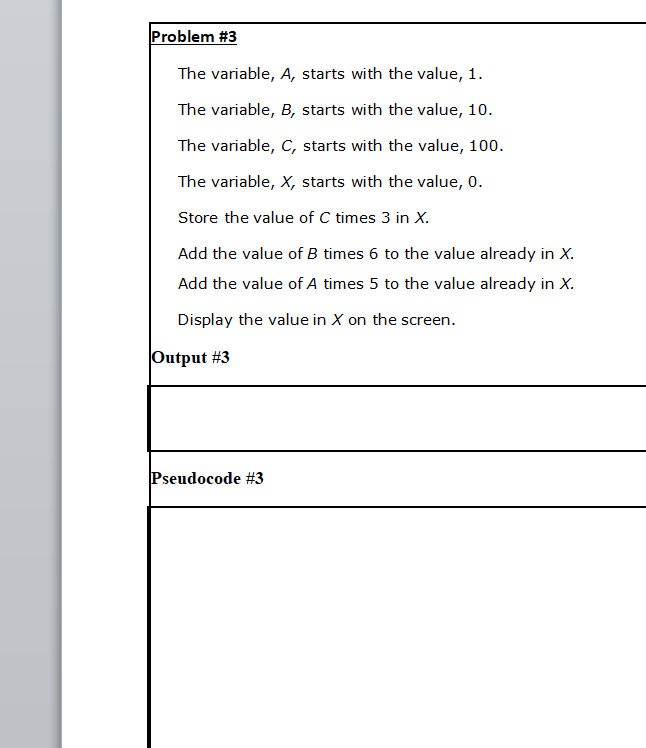 Hi I need help with making the flowchart, pseudocode, and output for
