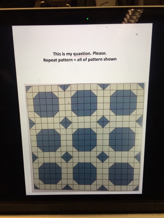 square, each square of which is the repeat pattern (see next paragraph),