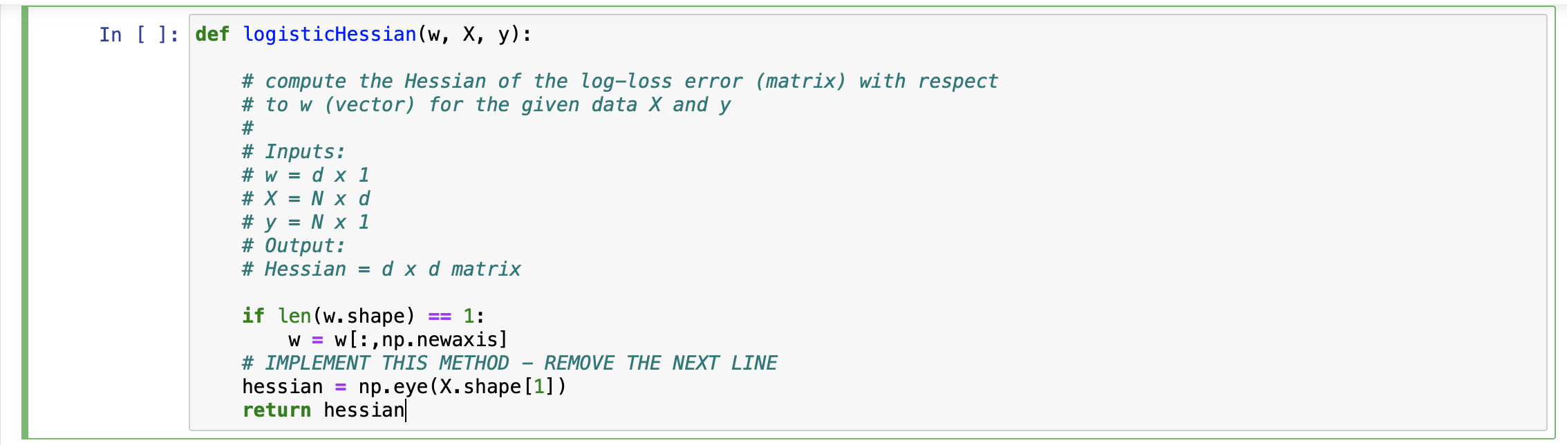 exp(-yiw'x;)) -y;) (9) n 1 = i=1 1 For Logistic Regression, typically