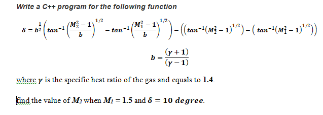  Write a C++ program for the following function 1/2 1/2 6