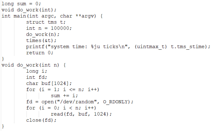The code shown below is compiled and executed, which part of the