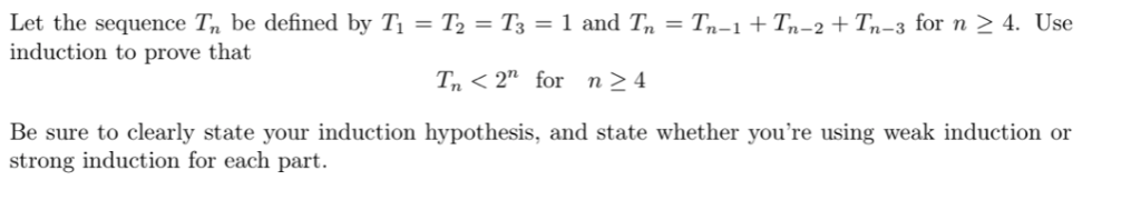  Let the sequence Tn be defined by Tl = T2 =