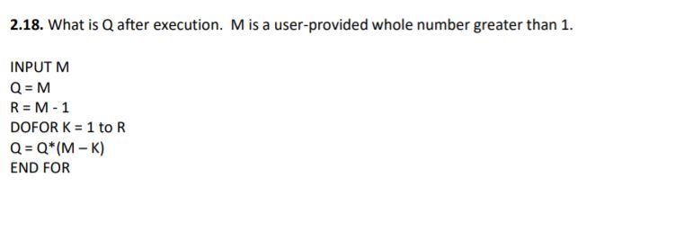 do not input M, give the simplified value in terms of