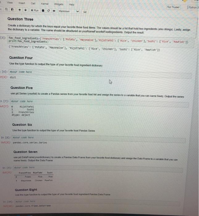  View Insert Kernel Widgets Help Nor Thisted Python N Run Markdown