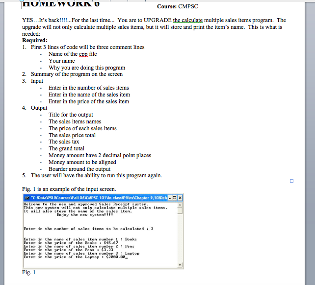 Computer Science 101 C++ Programming Course: CMPSC YES...It's back!!!!..For the last time...