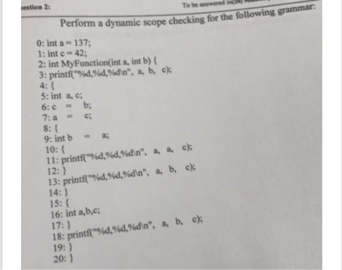  Heelp me plllzz ... compiler estion 2 Perf orm a dynamic