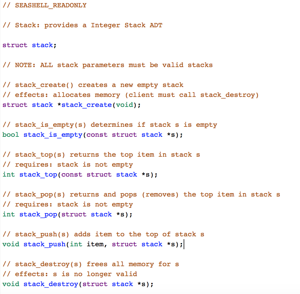 must use the provided STACK ADT module and iteration. c. Write a