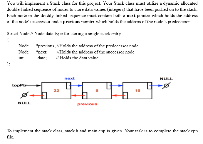  // // stack.h // // Specification file for Stack class, a