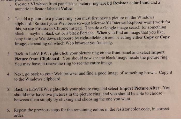  by using LabView 2009 1. Create a VI whose front panel