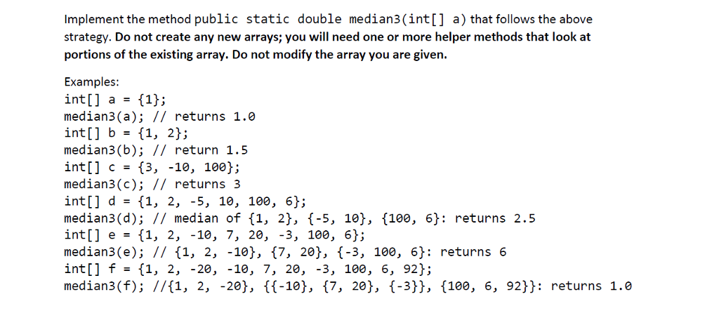 NO IMPORTS ARE ALLOWED. You may not use for or while. Any