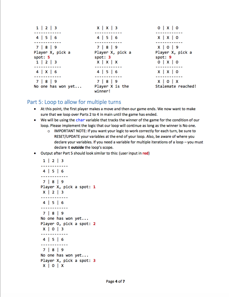 the form of an already started.cpp file. You will be filling in