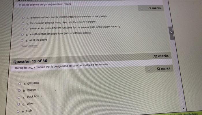  in object-oriented design pomorphism means 12 marks O a different methods
