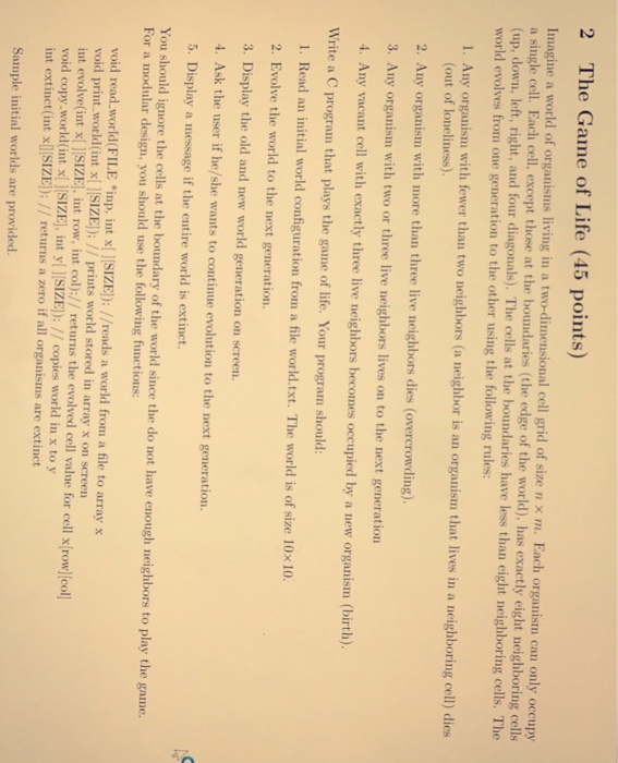  In C programming please.. don't give me a wrong code or