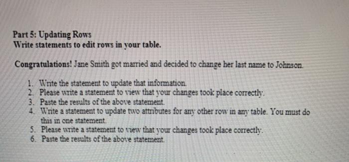 and enter the SQL command. Hit 'Go' to see if it worked