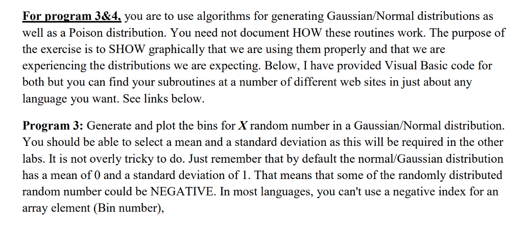 must do the code in c# For program3&4, you are to use