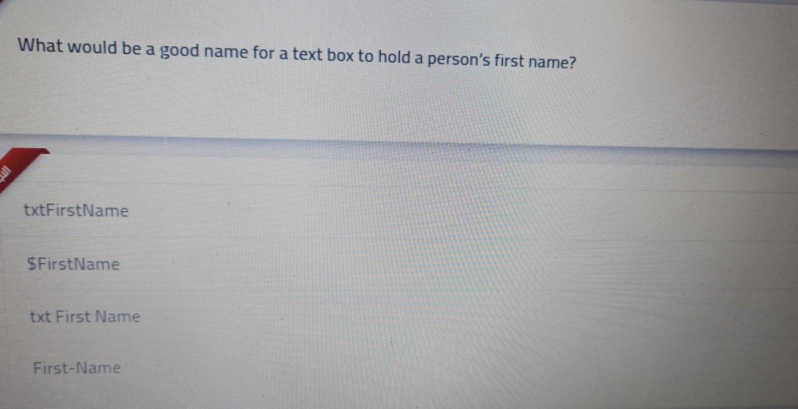  Visual Basic What would be a good name for a text