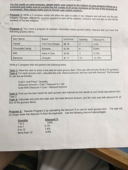  Rewrite program 3 using a looping statement, you may ise either