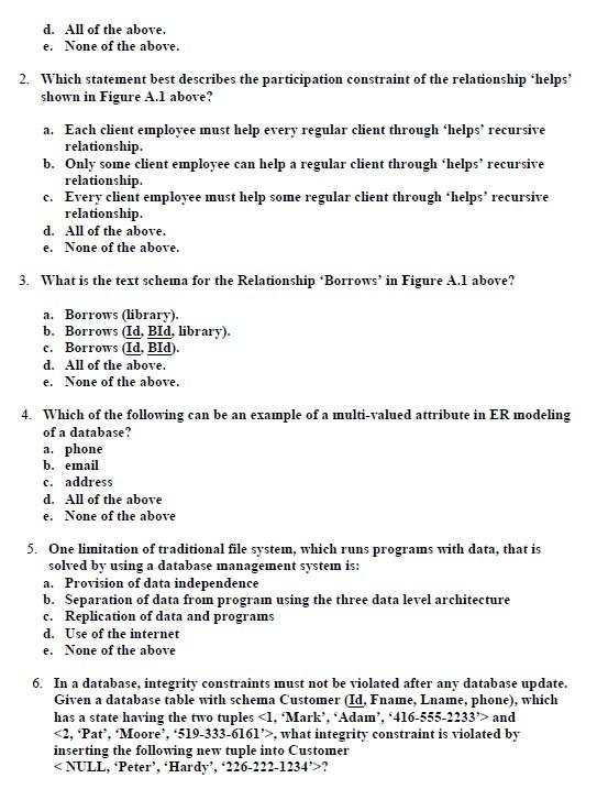 BId Btype N FN Client Name Id LN Phone employee regular M