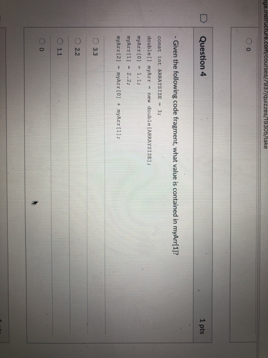 (assume that ARRAYSIZE is a valid constant)? O doublell taxRates new double(ARRAYSIZE: