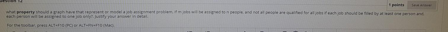 gestion 12 Save Answer 1 points what property should a graph