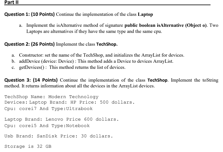 String - devices: ArrayList +ArrayList tadd(o: E): void +add(index: int, o: E):