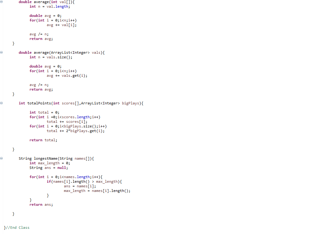 140 public static void main(String[] args) { 15 16 String[] name -