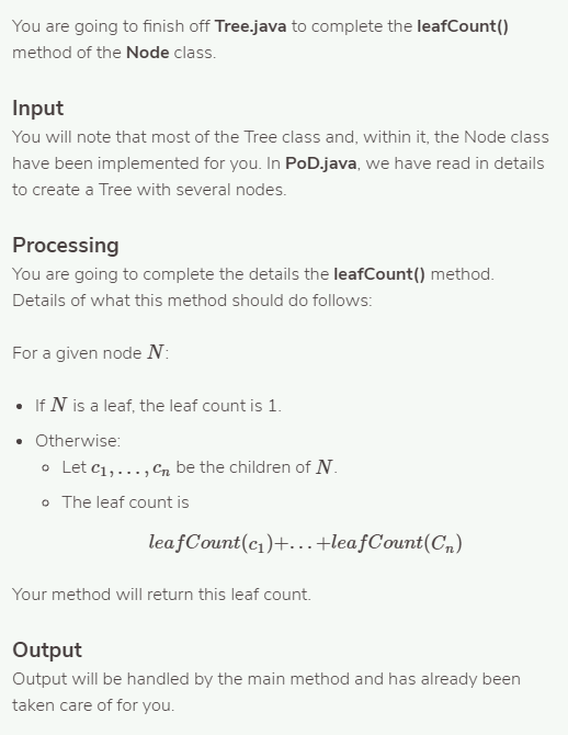 import java.util.*; public class PoD { public static void main( String