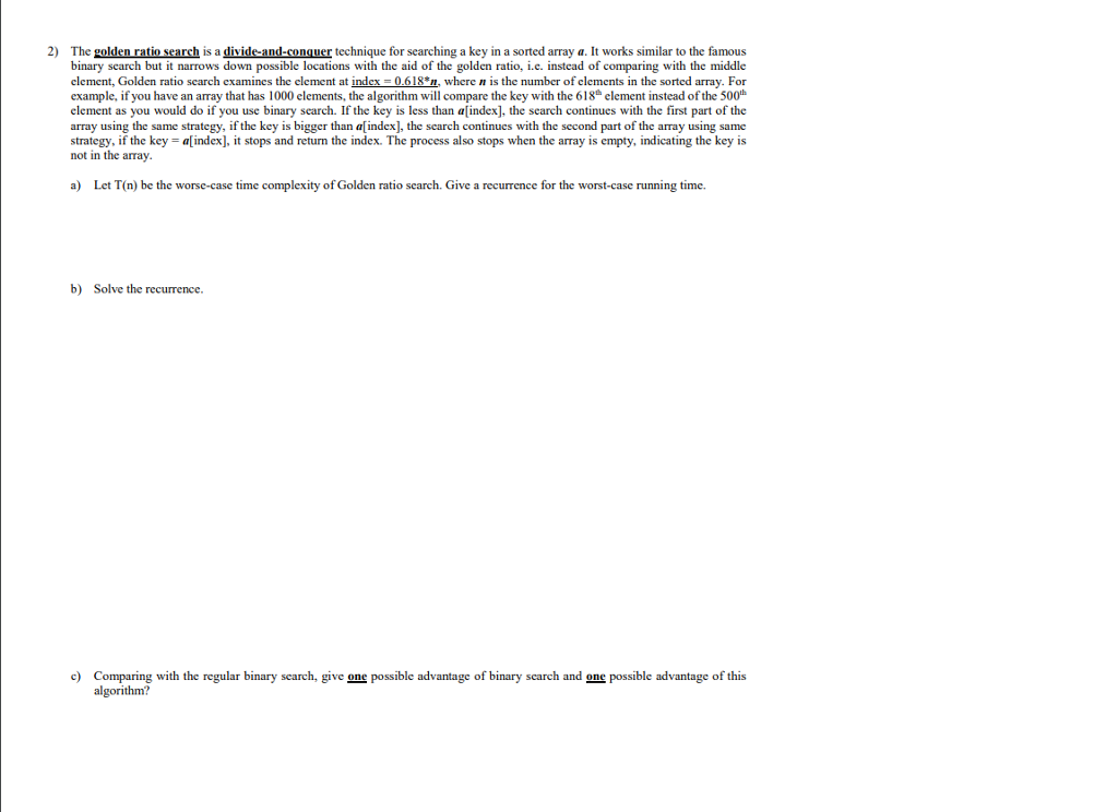  Solve for A, B, C Do not write a code! 2)