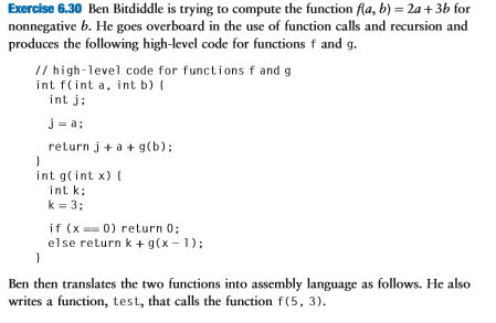  Exercise 6.30 Ben Bitdiddle is trying to compute the function a,