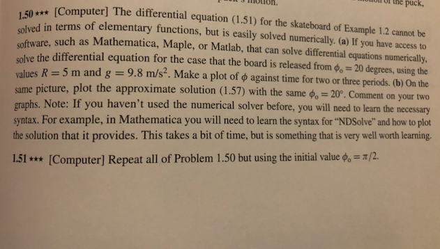 want to solve this using python here are some helpful equations: mOLIon