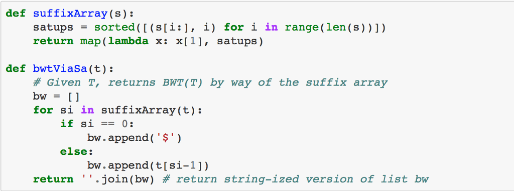 how to write this python code in C ? def suffixArray(s): satups