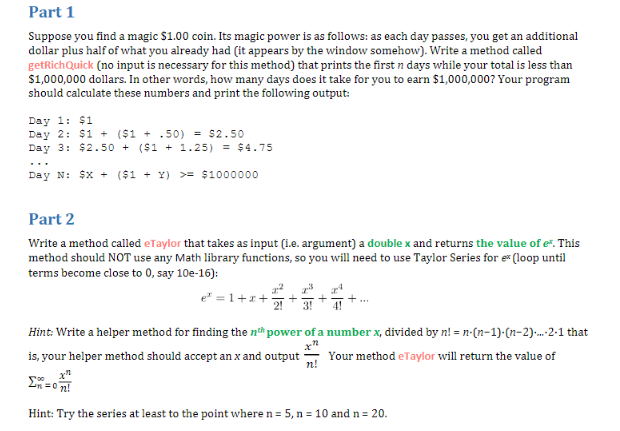 Please help me code the following in: JAVA Please create the code