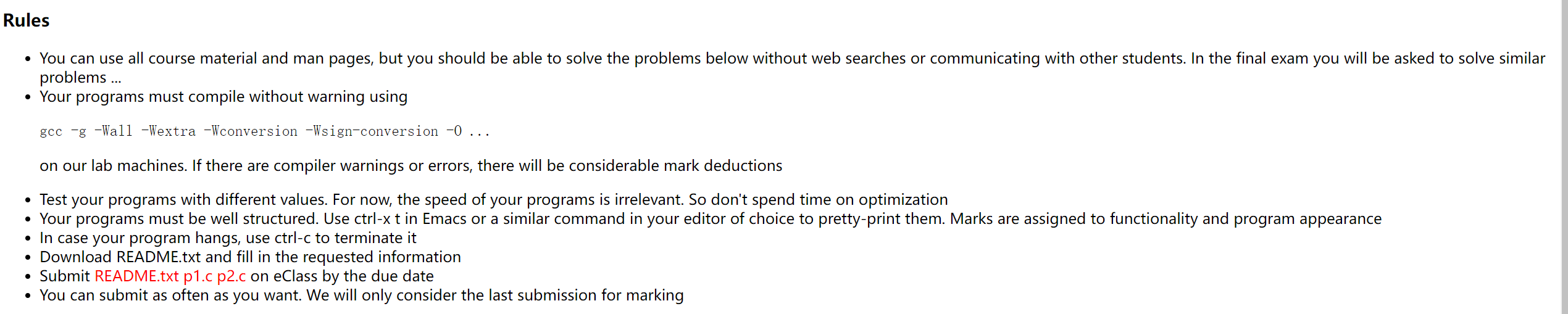  Please program in C language not C++ Please program in C