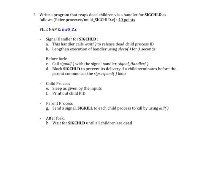  Compute this in C. 2. Write a program that reaps dead