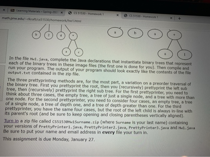  * Learning Materials - Spring-2020 X C S 51530 - Homework