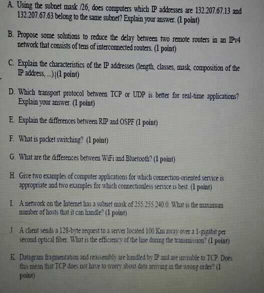  A. Using the subnet mask 126, does computers which IP addresses