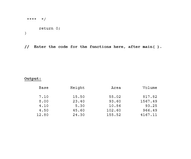 it with the test data. 3. After you have a working program