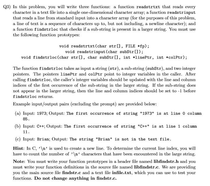  #include #include #include "libfindstr.h" #define MAXCHAR 1000 #define FILENAME "infile.txt" int