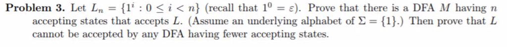  Problem 3. Let Ln-{l": 0