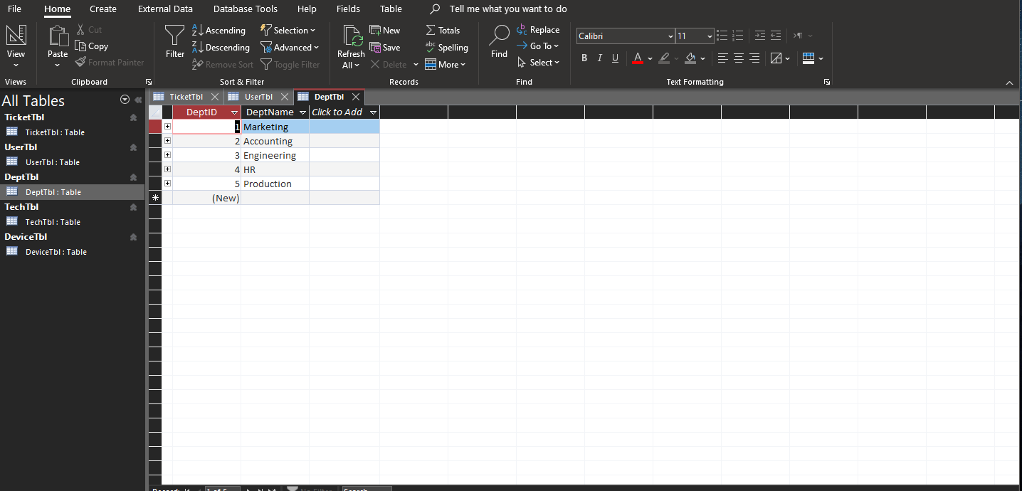 is screenshotted down below. Directions: Your first report should display trouble tickets