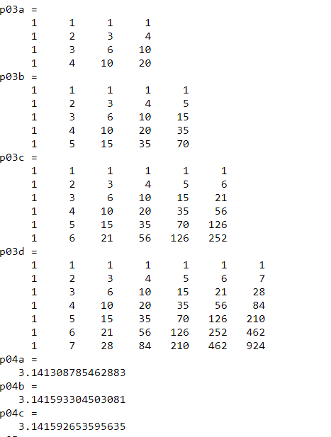 IN SECOND PICTURE!! 3. The elements of the symmetric Pascal matrix are