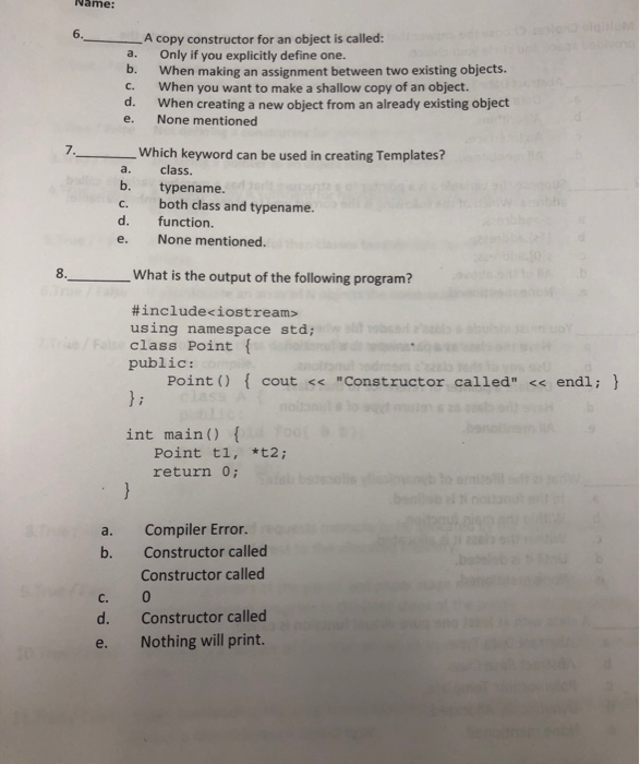 Suppose you have an int pointer called ptr pointing to an integer