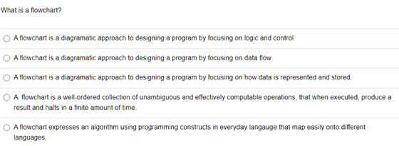 1) 2) What is a flowchart? A flowchart is a diagramatic approach