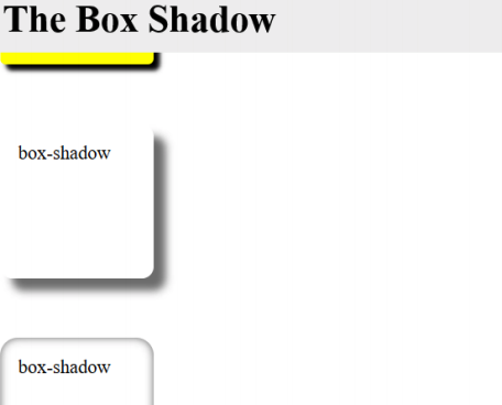 padding is 15px and radius are 5px, 10px, 15px for each box