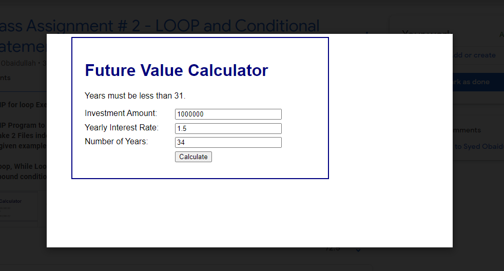 number using a for loop 2. PHP Program to Calculate the Power