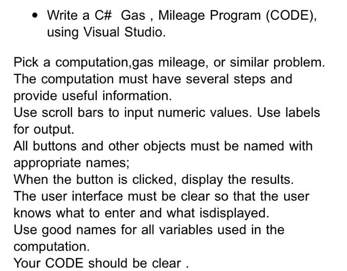 please check that the code is running. use Visual studio c# only.