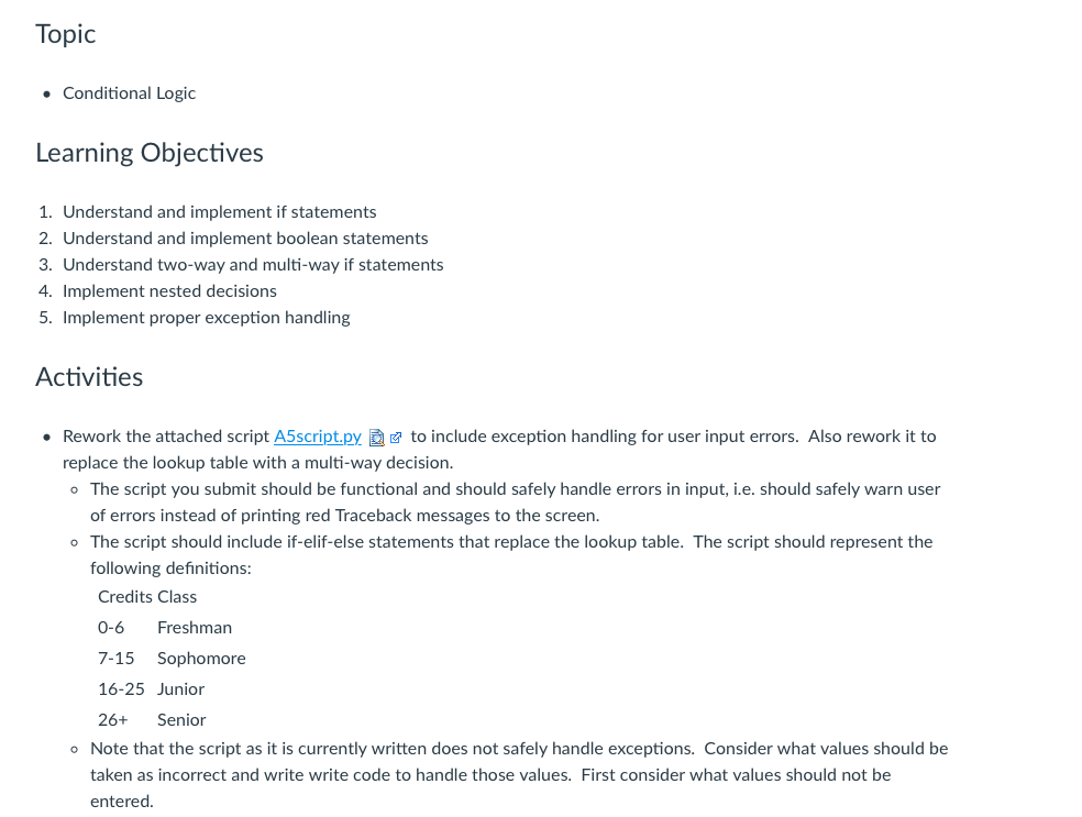 decision structures statements #Rework the following code to safely handle errors in