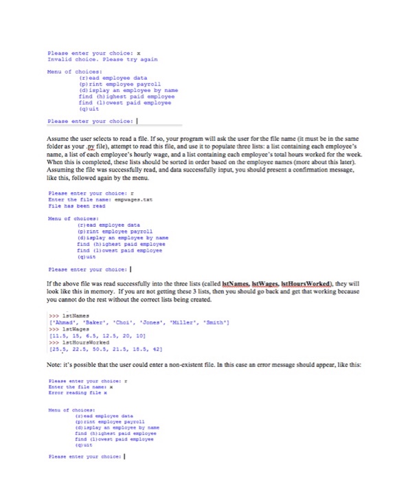 it In python please CIS 221 Module 5 (Ch6&13 PA) Employee Payroll